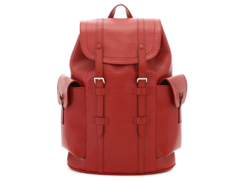 LOUIS VUITTON Christopher Backpack Epi Leather Rouge Red